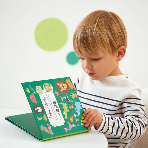 Janod - Magnetyczna układanka Afrykańskie zwierzęta Magneti'stories 3+