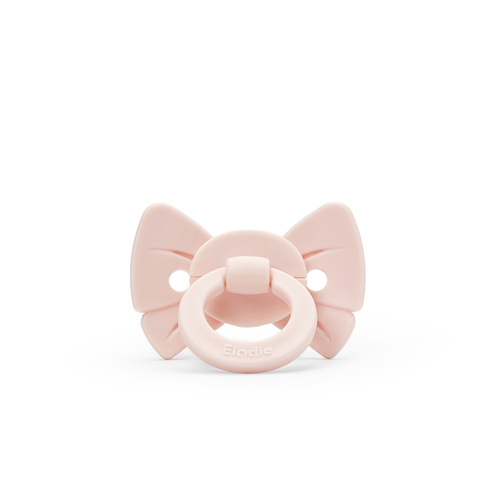 ELODIE DETAILS - Binky Bow Silicone 0-6 months, misty pink