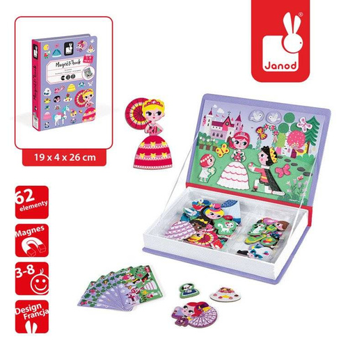 Janod - Magnetic Puzzle Princess Magnetibook collection 2018