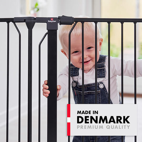 Baby Dan - Carl Wide X outdoor safety gate, black