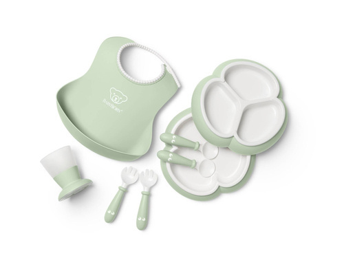 BABYBJORN - Dinnerware Set, 8 pcs - Powder Green