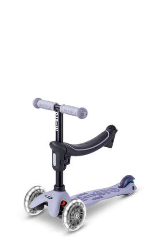 MICRO - swing scooter Mini Deluxe Rock&Go LED, lavender mist