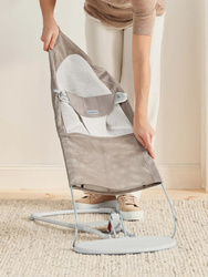 BABYBJORN - Fabric Seat for Baby Bouncer Balance Soft, Grey Beige/White, Mesh