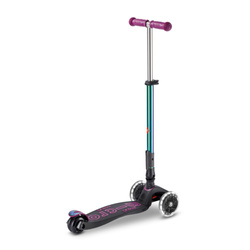 MICRO - foldable three-wheeled scooter Maxi Deluxe LED, purple neochrome