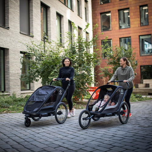 Hamax - Bike trailer for kids  BREEZE ONE + Jogger wheel - Black