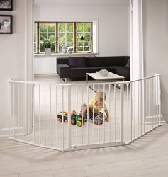 Baby Dan - Safety gate FLEX L, white