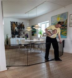 Baby Dan - Carl Wide XXX outdoor safety gate, black