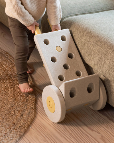 MODU - 4 x foam wheels, Sand Grey / Honey Yellow