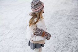 Elodie Details - Winter Beanie - Blue Garden- 1-2 years