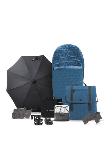 CORE Pushchair and Carrycot Atlantis Blue - Complete Bundle