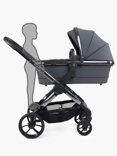 iCandy Peach 7 Pushchair and Carrycot Dark Grey - Complete Bundle