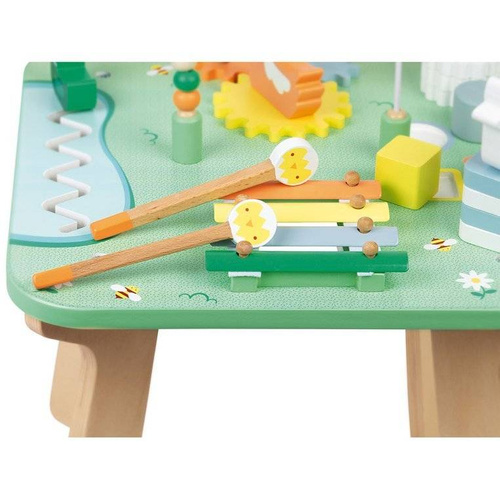 Janod - Multifunctional wooden educational table Meadow 12 m +