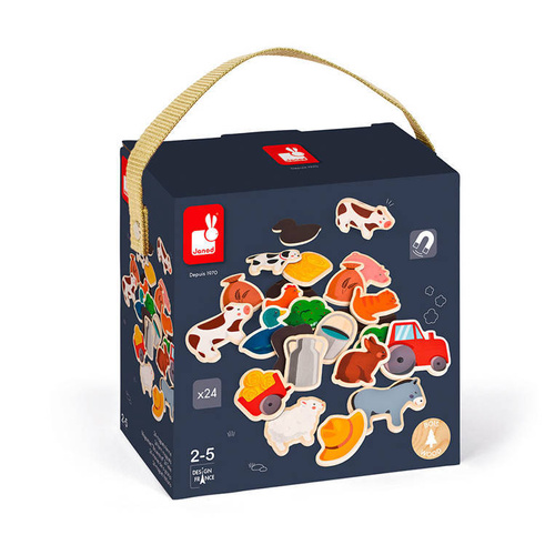 Janod - Farma wooden magnets 24 pieces