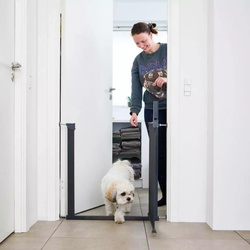 DogSpace - Lassie Pressure Fitted Dog Gate, Black (73.5-79.6cm)