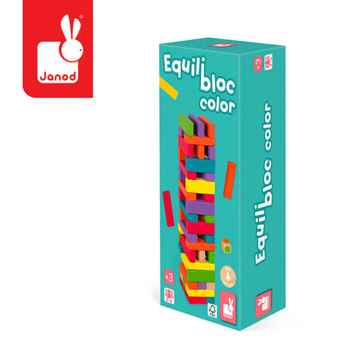 Janod - Game Jenga with Equilibloc colors