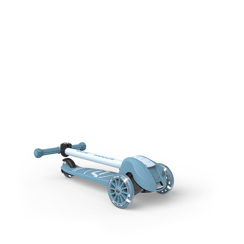SCOOTANDRIDE - Highwaykick 3S - scooter with 2-in-1 control system and LED wheels, foldable 3+, steel
