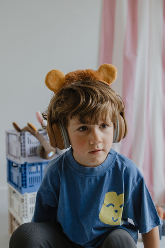 Kidywolf - Bluetooth headphones with magnetic ears KIDYEARS, lion