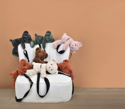 DOUDOU – plush teddy bear shoulder bag, Doudou et Compagnie, khaki