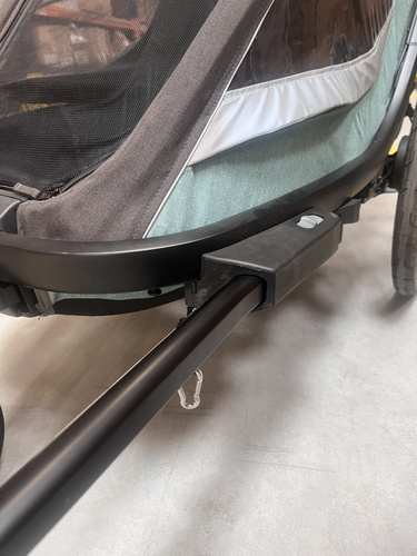 Hamax - Bike trailer for kids COCOON ONE - Green/black