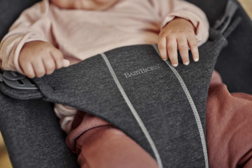 BABYBJÖRN - Bouncer Bliss - Charcoal Grey, 3D Jersey