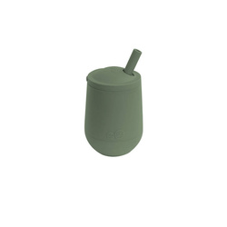 EZPZ - Silicone cup with a straw Mini Cup + Straw Training System 120 ml, olive