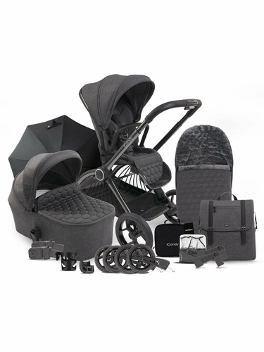 CORE Pushchair and Carrycot Dark Grey- Complete Bundle