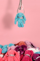 DOUDOU – Lapin Fleurette plush rabbit by Doudou et Compagnie, 25 cm, turquoise