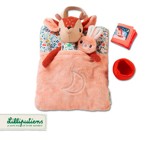 LILLIPUTIENS - Roe-deer Stella cuddly toy with accessories for falling asleep 2 years +