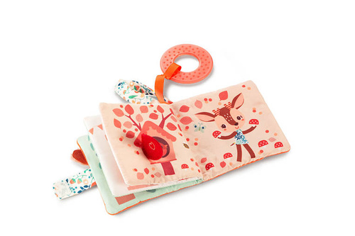 LILLIPUTIENS - Multifunctional mini-book with rustling foil and teether Sarenka Stella 6 m +