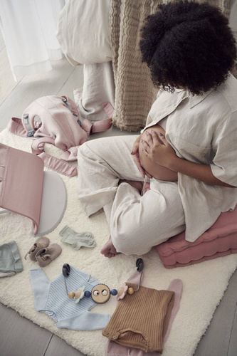 BABYBJORN - Bouncer Bliss - Light grey frame, 3D Jersey, Light pink