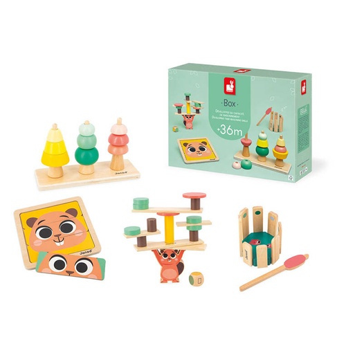 Janod - Set of educational toys Box 36 months