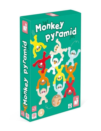 Janod - Skill game Monkey Pyramid 3+