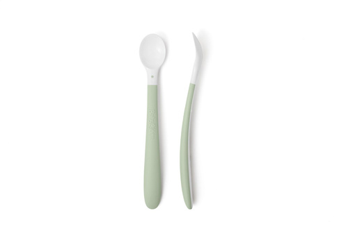 BABYBJÖRN - Baby feeding spoon, 2-pack, Powder Green