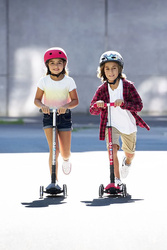 MICRO - foldable three-wheeled scooter Maxi Deluxe LED, shocking pink
