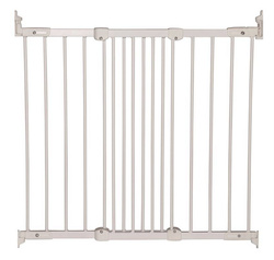BabyDan Safety Gate FlexiFit, metal, white