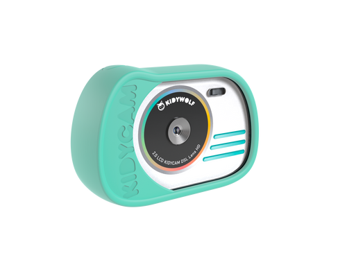 Kidywolf - KIDYCAM - digital camera for children, waterproof, cyan