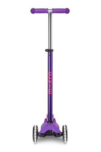 MICRO - three-wheeled scooter Maxi Deluxe LED, purple