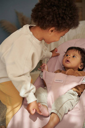 BABYBJÖRN - Bouncer BLISS Woven - Dusty Pink, Petal Quilt