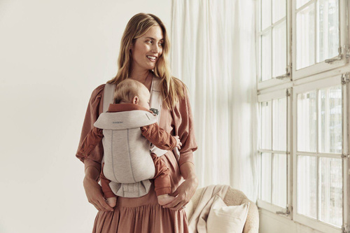 BABYBJÖRN - Baby Carrier MINI 3D Jersey, Light beige