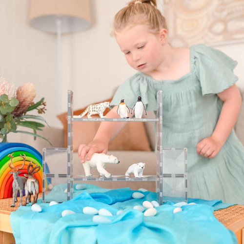 CONNETIX - Clear Rectangle Pack - 12 pc.