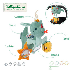 LILLIPUTIENS Multifunctional hanging cuddly toy Dragon Joe 3 m+