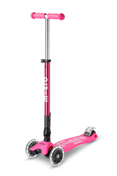 MICRO - foldable three-wheeled scooter Maxi Deluxe LED, shocking pink