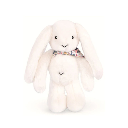 DOUDOU – Lapin Fleurette plush rabbit by Doudou et Compagnie, 35 cm, white