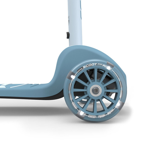 SCOOTANDRIDE - Highwaykick 3S - scooter with 2-in-1 control system and LED wheels, foldable 3+, steel