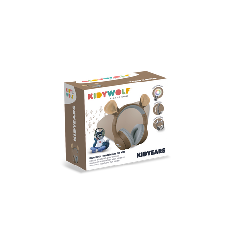 Kidywolf - Bluetooth headphones with magnetic ears KIDYEARS, bear