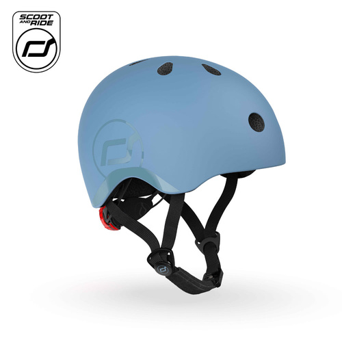 SCOOTANDRIDE - S-M helmet for children 3+ Steel