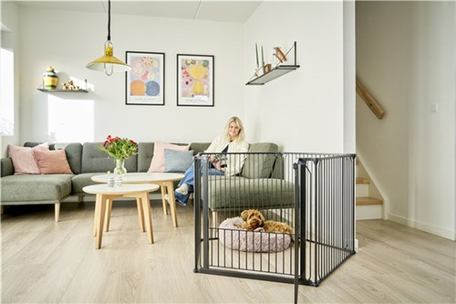 DogSpace - King Mommy+ Supreme Puppystay Pen / Dog Room Divider , Black