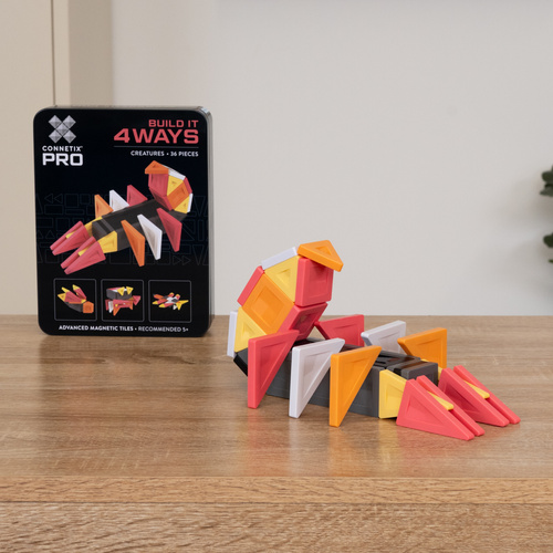 CONNETIX – Magnetic Tiles PRO Build It 4 Ways Creatures Pack - 36 pieces