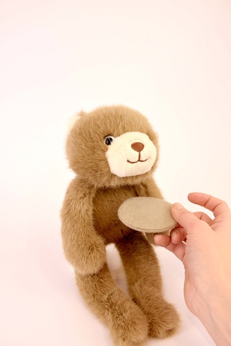 DOUDOU - magnetic plush Podcoll Bear, Histoire d'Ours, 30 cm, brown