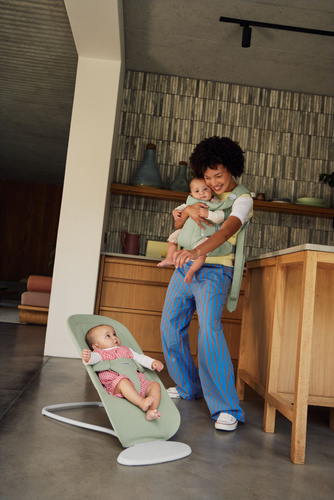 BABYBJÖRN - bouncer BEGIN WOVEN, Soft Green